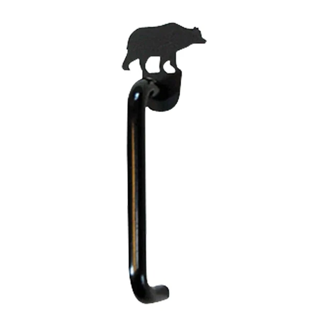 Bear Cabinet Door Pull Wrought Iron Wildlife Cabin Lodge Decor