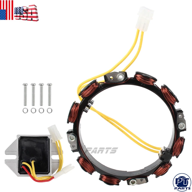 Alternator Stator Coil 2-Pin For Briggs & Stratton Engines 10-16 Amp (Part 592830)