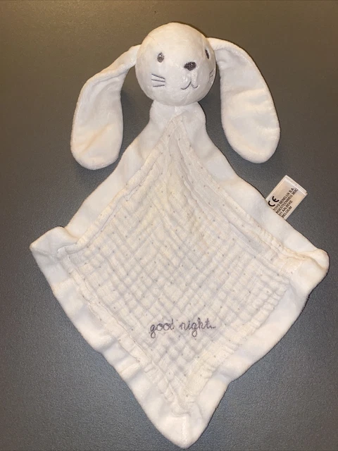 Doudou Plat Lange Lapin Blanc Good Night Simba Toys Kiabi Etat Neuf
