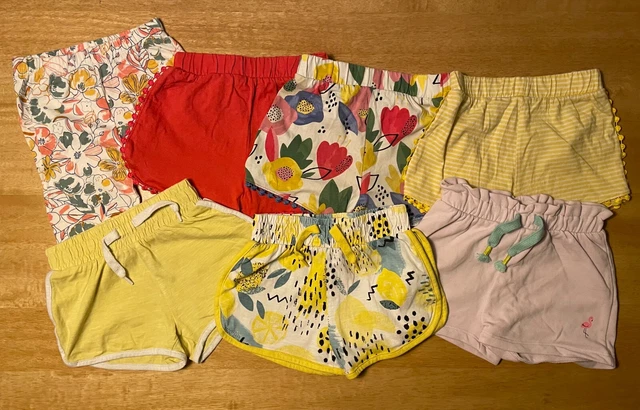 Pacchetto di 7 pantaloncini da ragazza età 3-4 anni