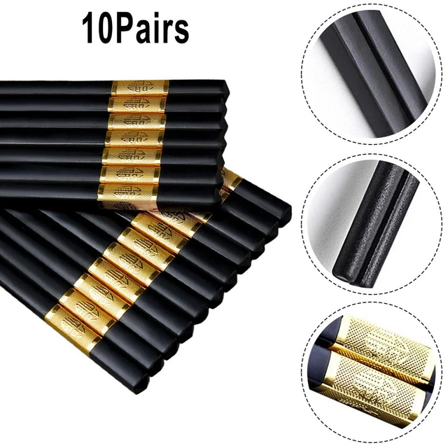 Palillos Cocina Adaptador Accesorio Parte Herramienta Reutilizable 10 Pares