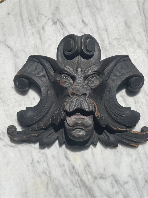 Antique Architectural Carving  9” X 10.5” X 2.5”