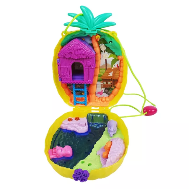 Polly Pocket Pineapple Tropicool Purse Safari Doll Playset Wearable Mattel 2019 2