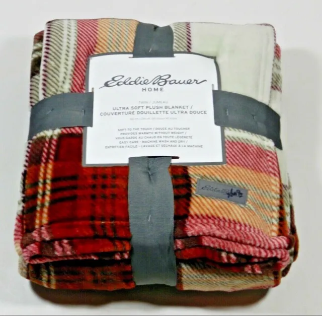 Eddie Bauer Home Blanket Plaid 60'' x 90''