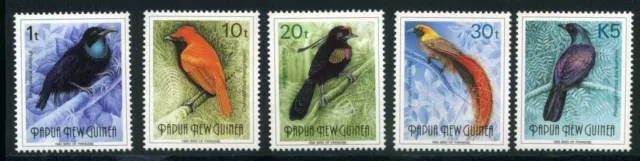 Papua Neuguinea 672-76 postfrisch Vögel #IM311