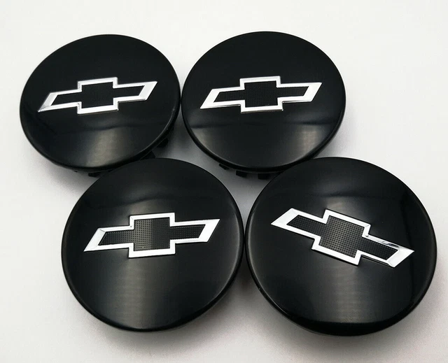 4X67MM CAR WHEEL Center Caps Rim Hubcap Emblem Black For Chevy 23115617