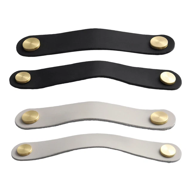 PU Leather Drawer Pulls Desk Cabinet Dresser Cupboard Furniture Handle Knobs