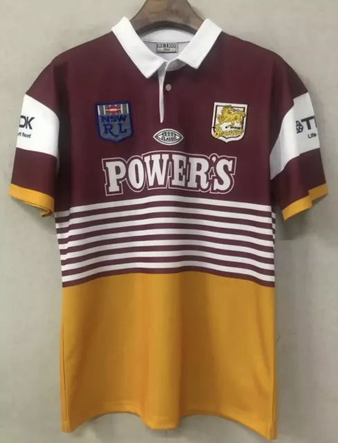 Brisbane Broncos 1992 Retro Jersey Rugby League S-5XL