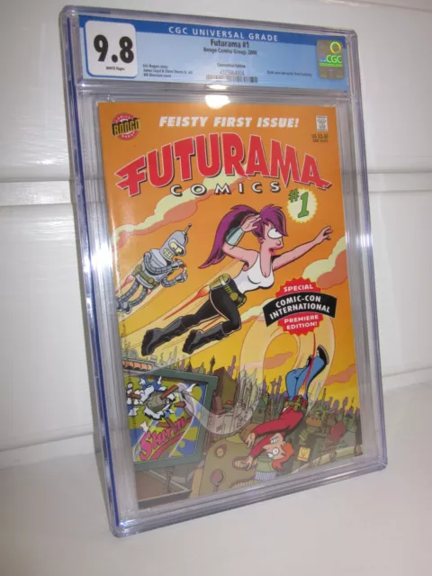 Bongo Comics 2000 Futurama SDCC #1 CGC 9.8 NM/M New Case Matt Groening + Bonus