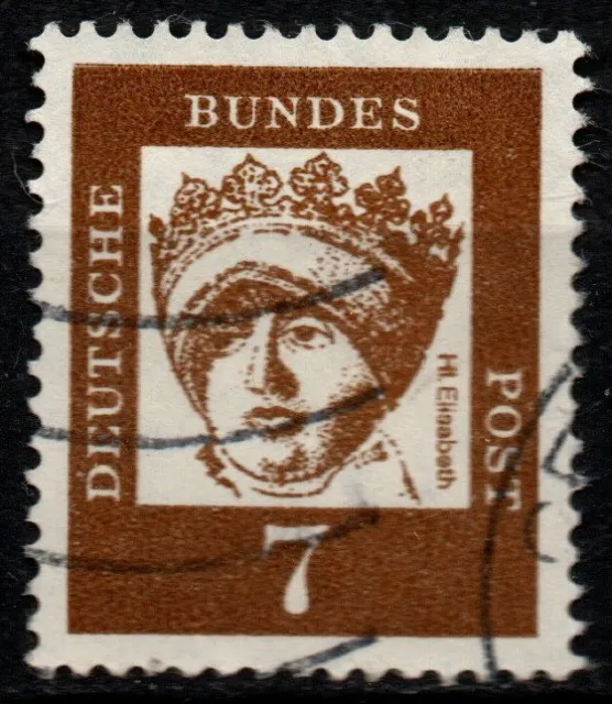 BRD 1961, Michel 348y - Bedeutende Deutsche, 7 Pfg., gestempelt