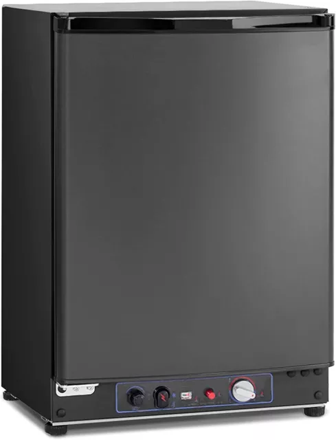 Smad Gas Kühlschrank mit Gefrierfach, Camping Kühlschrank Gas/230V