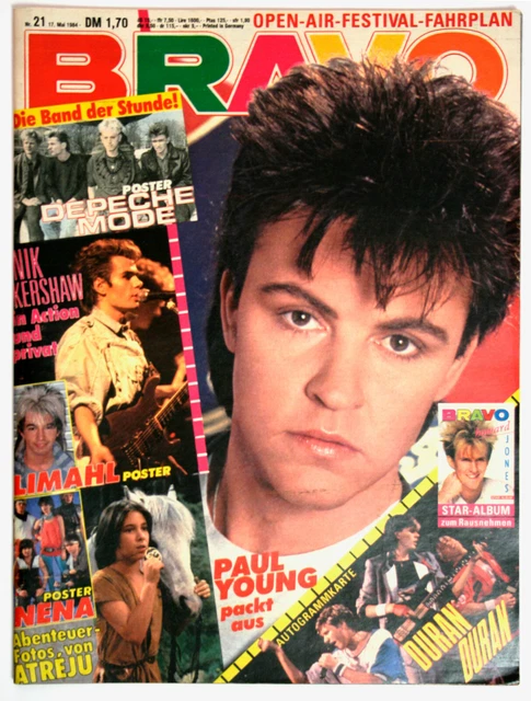 BRAVO Nr. 21/1984 + Extra NENA POSTER HOWARD JONES NIK KERSHAW DURAN DURAN