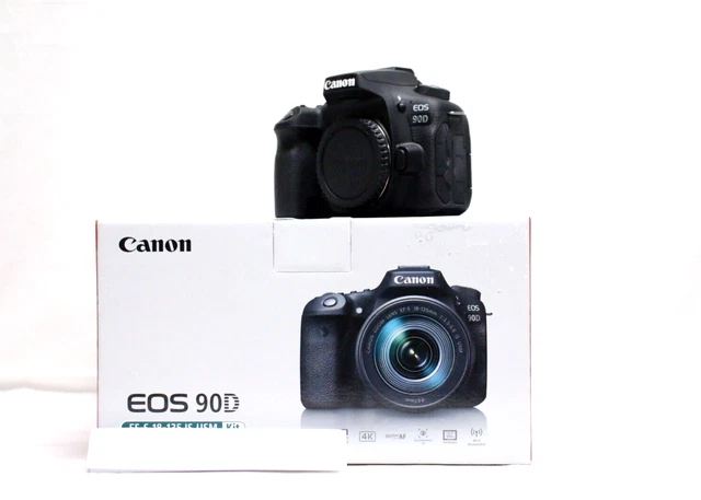 Canon EOS 90D 32.5MP 4K Digital SLR Camera Body only low shutter count 128gb sd