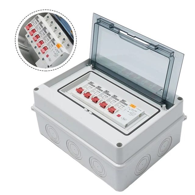 FUSIBLE BO?TE UNIT Consommateur Abri Van Caravane 4 Voie 4 X MCB Camper ...