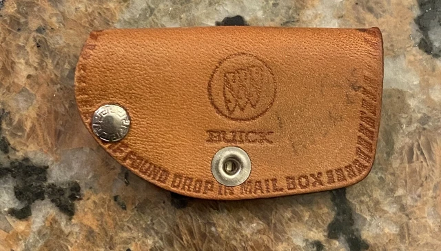 1960’s Martin Motor Company Buick Drop In Box Leather Key Holder Norwalk, Ohio