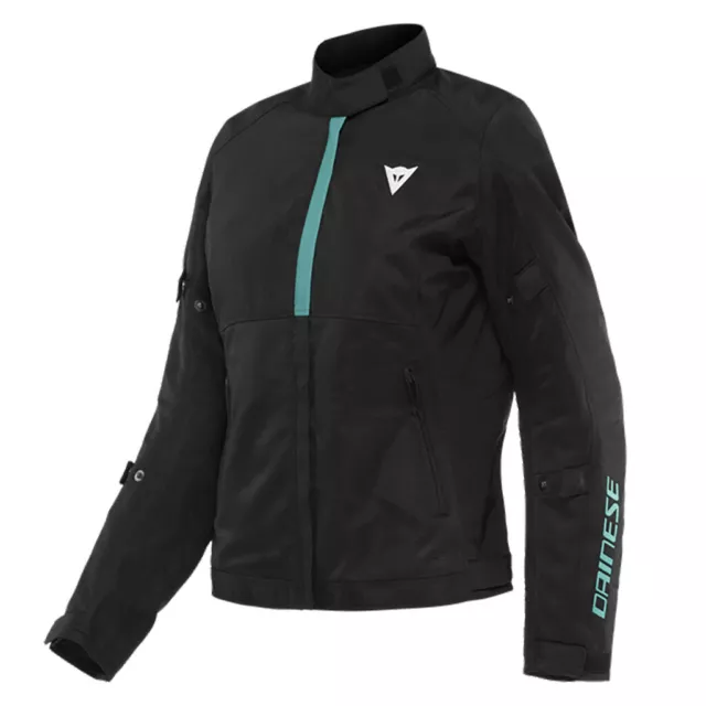 Dainese Risoluta Air Tex Lady Jacket Black/Acqua-Green 38