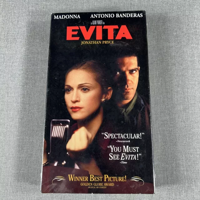 Evita VHS Tape Madonna Antonio Banderas BRAND NEW Sealed