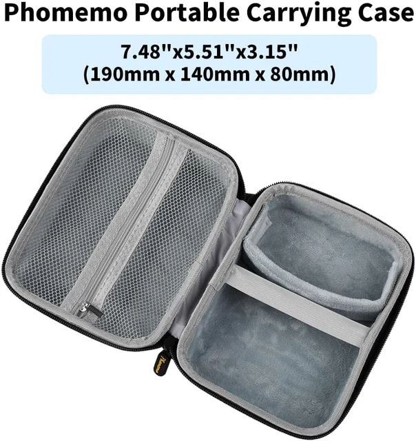 Phomemo M08F Borsa Per Stampante Portatile - Compatibile Con PJ762, HPRT MT800, 33x8.5x7 Cm