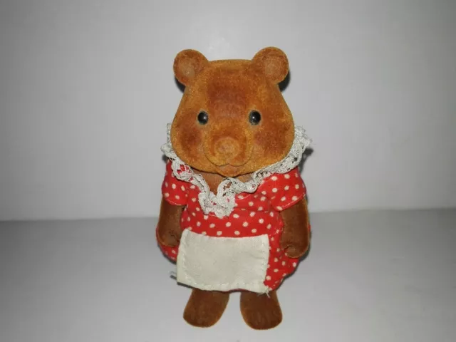 Forest Families Mama Bear With red dress (Barenwald Sylvanian Families) Rare