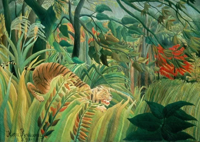 Henri Rousseau: Überraschung. Fine Art Druck/Poster