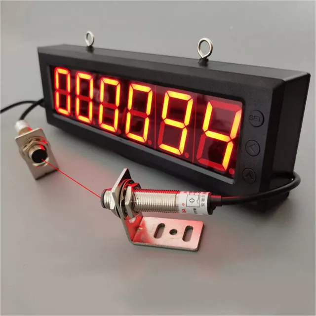 Automatic Infrared Counter Digital Display Counting Conveyor Belt Tool NEW