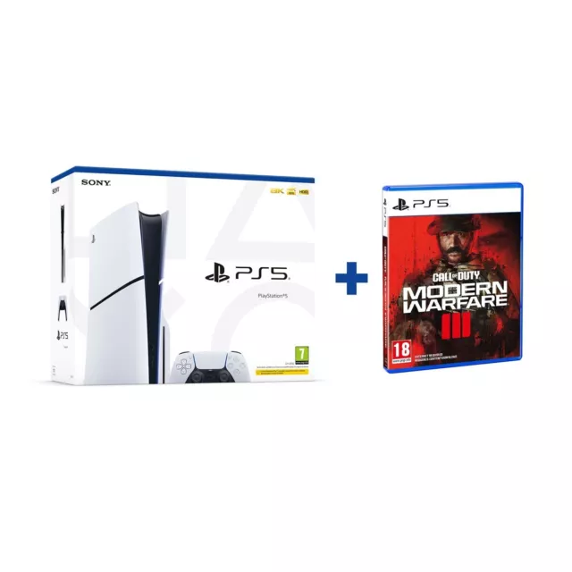 Sony PS5 Slim 1TB Video Game Console - White | BRAND NEW SEALED + Games