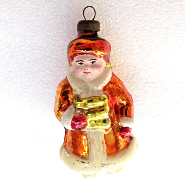 Vecchio ornamento di Natale in vetro vintage X-mas Abete Decorazione di...