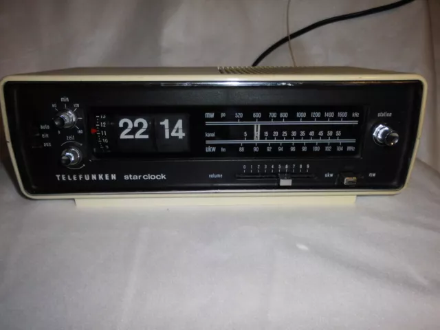 Telefunken StarClock U 110 Klappzahlen Wecker aus den 70ger Jahren