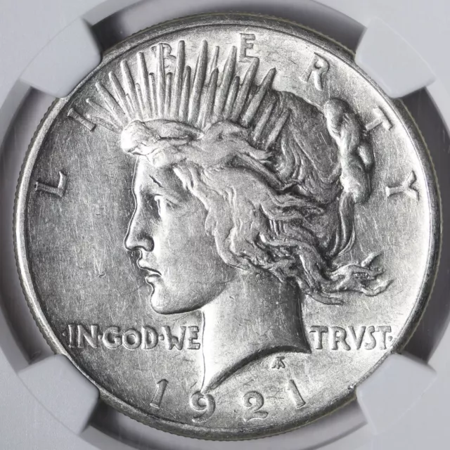 1921 Peace Silver Dollar NGC XF45 Nice Luster UNTZ 2