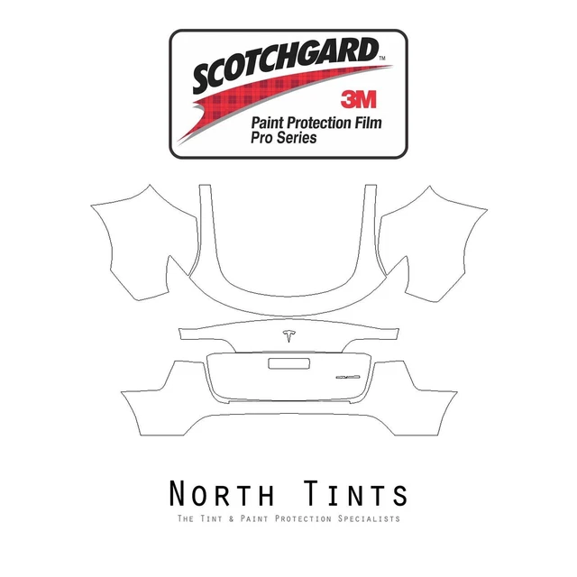 TESLA MODEL Y 2023 3M PRO Series PreCut Paint Protection Film Clear Bra