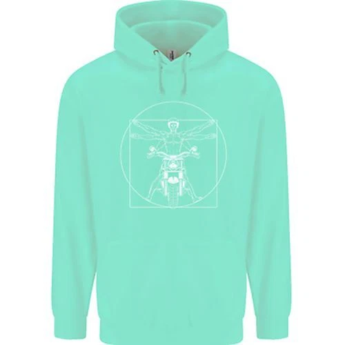 Felpa con cappuccio Vitruvian Biker Moto Moto Bambini Bambini 12