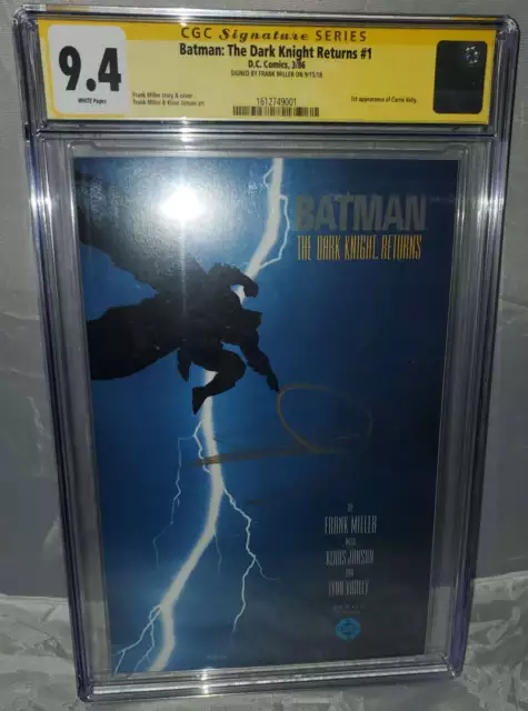 Batman: The Dark Knight Returns #1 CGC 9.4 Marvel 1986 SS Signed Frank Miller