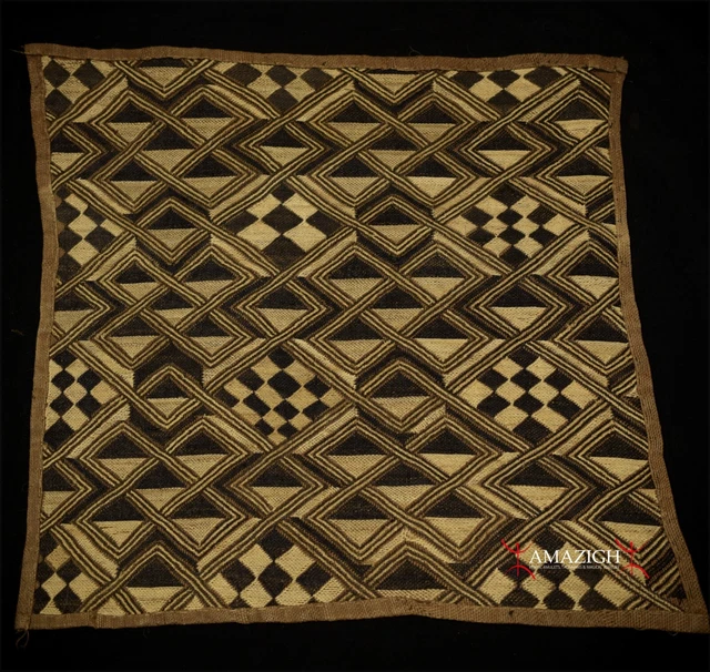 Old Fine Kuba Raffia - BUSHOONG - Kasai Velvet – DR Congo
