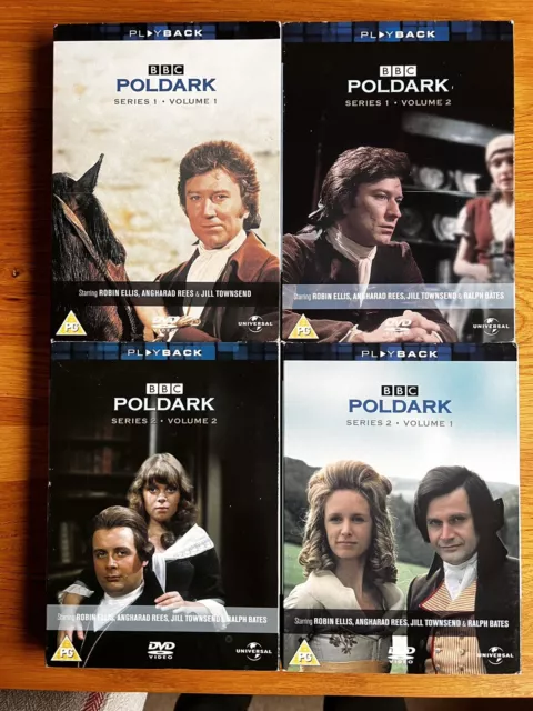 DVD BBC Poldark , Series 1 Volume 1 & 2, Series 2 Volume 1&2