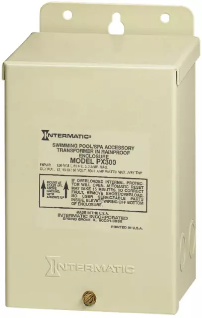 PX300 12V 300W Transformer with Automatic Circuit Breaker , Beige