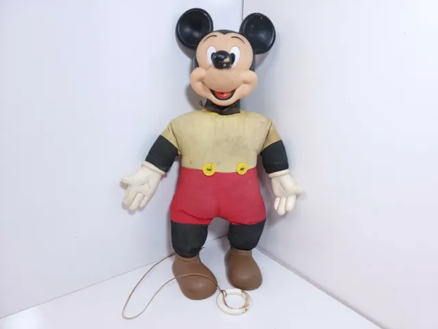 Mickey Mouse Pull String Doll 1972 Horsman