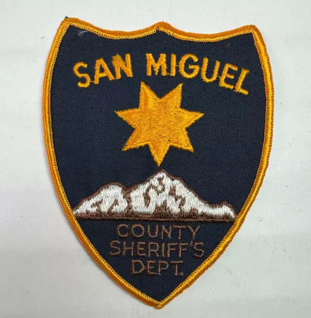 San Miguel County Sheriff Colorado CO Patch