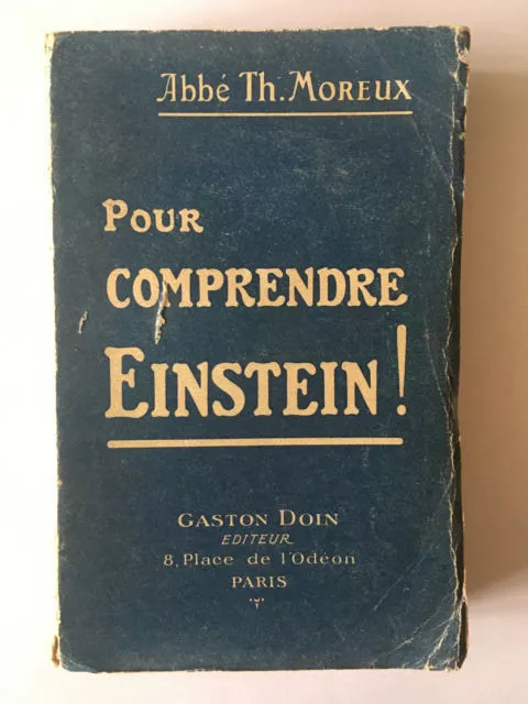 Pour Comprendre Einstein 1922 Abbe Moreux Illustre