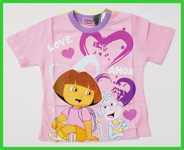 BNWT Dora kids cartoon Top T-shirt girls Tshirt 100% cotton new release