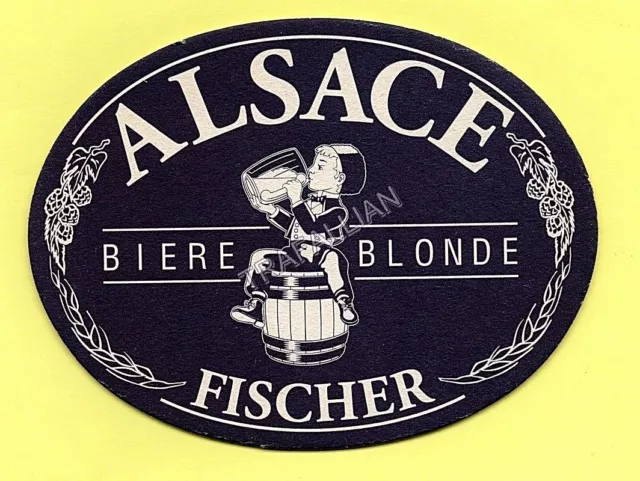 ANCIEN SOUS-BOCK  Bière FISCHER coaster bierdeckel beermat