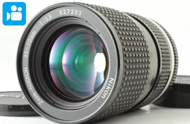 🎦VIDÉO👀[Exc+5] Objectif zoom Nikon Ais Ai-s Nikkor 35-70 mm 3,5 f 3,5 du...