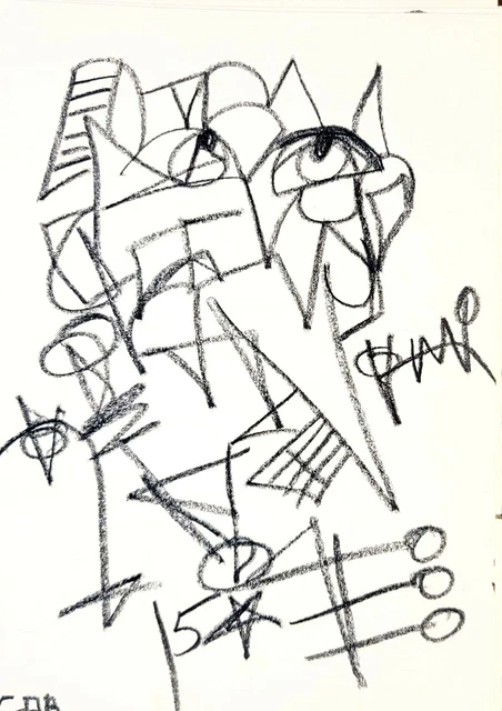 Expressionism Artist Original Plague General New Wall Artwork Drawing Sketch