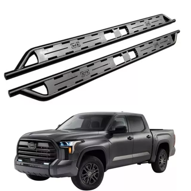 Fits for 2022 2023 TOYOTA TUNDRA Fixed Side Step Pedal Running Board Nerf Bar