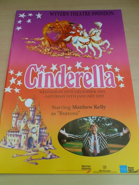 Pantomime Programme MATTHEW KELLY CINDERELLA Swindon Pantomime Program 1991 £10.00 ...