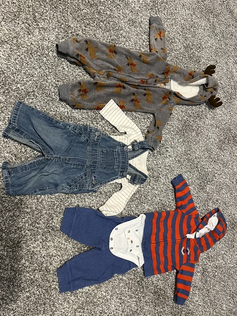 Infant Boys  Size 0- 3 Months Lot Carters