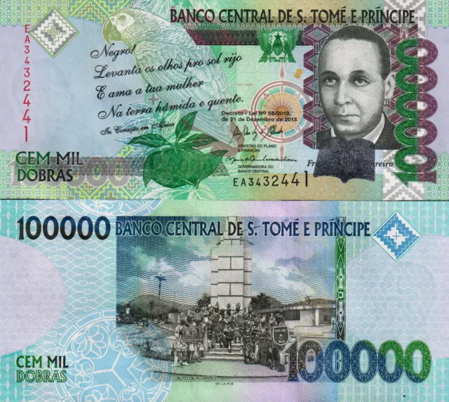 Sao Tome & Prince - St.Thomas 100.000 Dobras 2013 UNC
