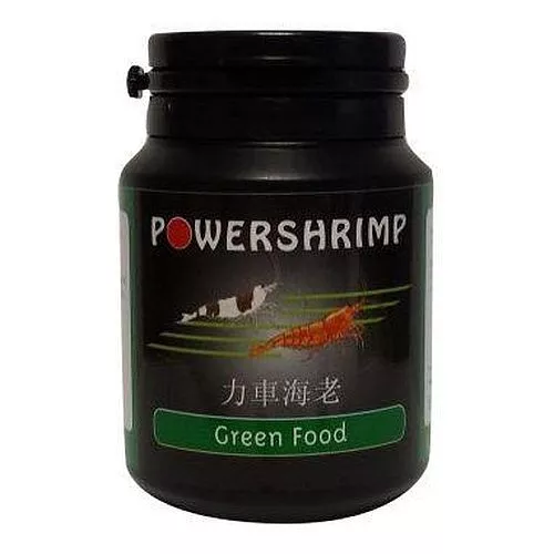 Powershrimp GREEN FOOD 50g vegetable feed - cherry crystal tiger colour enhance