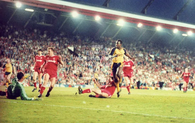 Michael Thomas Goal Photo 1989 Quality Print Arsenal Fc Choose Size Highbury