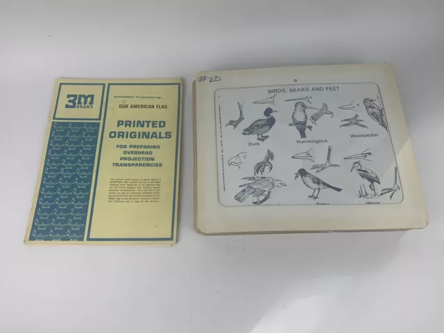 Vintage 3M Overhead Projector Classroom Transparency Educational Slides Pictures