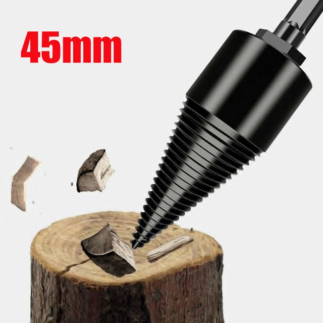 45mm Brennholzbohrer Holzspaltbohrer Holzspalter Kegelspalter Für Bohrmaschine
